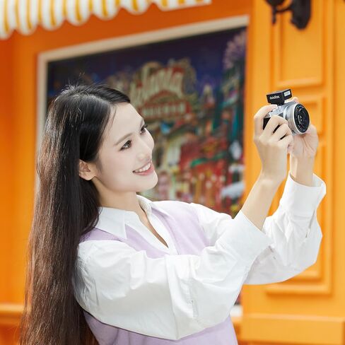 Godox iM20 Mini On-Camera Flash, 5 Power Levels, 3s Recycle Time, 440 Full Power Flashes, Black, Compatible with Canon, Nikon, Sony Cameras in Kuwait