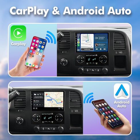 ستيريو سيارة 4+64G Android 13 مزدوج Din لسيارة شيفروليه/GMC/Buick مع شاشة لمس 13.1 بوصة وراديو لاسلكي مدمج Carplay/Android Auto/GPS/Bluetooth/FM/AUX-in/عناصر التحكم في عجلة القيادة/كاميرا احتياطية in Kuwait