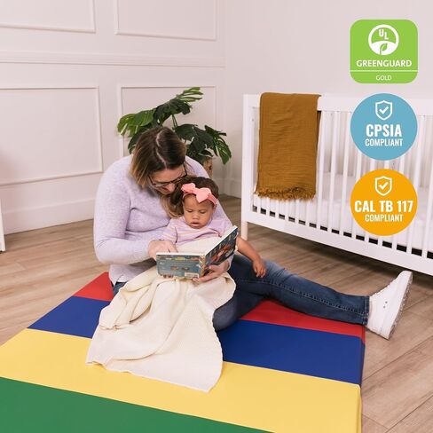 ECR4KIDS Softzone 4 مقسم حصيرة نشاط Rainbow Runway ، Playmat القابل للطي ، متنوع in Kuwait