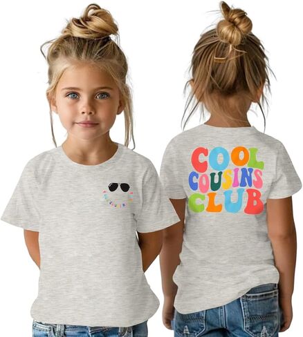 CM C&M WODRO Cousin Shirt Toddler Baby Boy Girl Cool Cousins Club T-Shirt Kid Promoted to Big Cousin Announcement Tees Top in Saudi Arabia