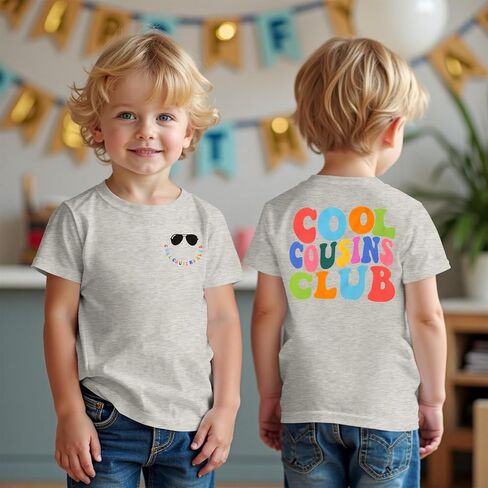 CM C&M WODRO Cousin Shirt Toddler Baby Boy Girl Cool Cousins Club T-Shirt Kid Promoted to Big Cousin Announcement Tees Top in Saudi Arabia