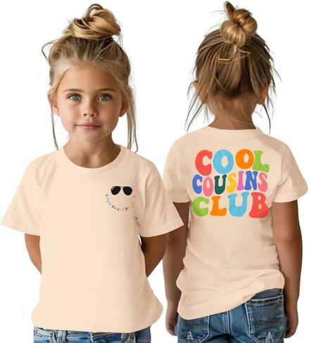 CM C&M WODRO Cousin Shirt Toddler Baby Boy Girl Cool Cousins Club T-Shirt Kid Promoted to Big Cousin Announcement Tees Top in Saudi Arabia