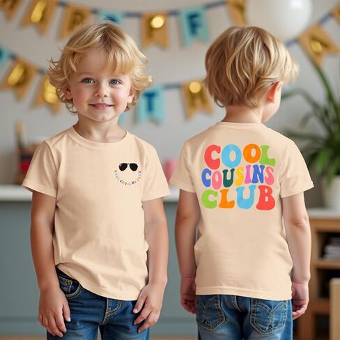 CM C&M WODRO Cousin Shirt Toddler Baby Boy Girl Cool Cousins Club T-Shirt Kid Promoted to Big Cousin Announcement Tees Top in Saudi Arabia