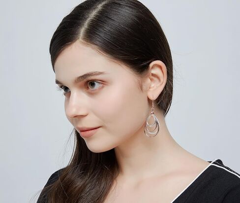 Kemstone Boho Unique Enamel Drop Earrings - Leaf Shape Purple & Gold Dangle Earrings - 6cm Handcrafted Hypoallergenic Earrings for Women in Saudi Arabia