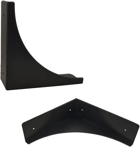 Black Corner Guard, Metal Corner Protectors for Furniture, Antique Decorative Table Corner Protector Edge Safety Guard for Boxes,Barn Door,Wood Frame,Desk, Furniture Hardware Accessories 4PCS (Black) in Saudi Arabia