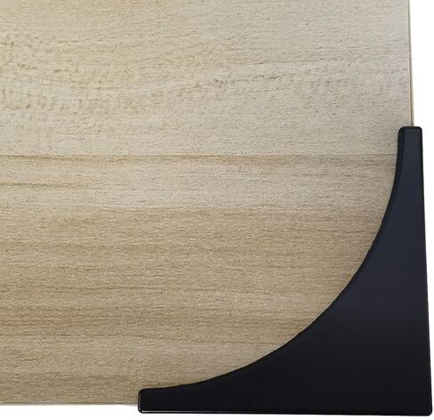Black Corner Guard, Metal Corner Protectors for Furniture, Antique Decorative Table Corner Protector Edge Safety Guard for Boxes,Barn Door,Wood Frame,Desk, Furniture Hardware Accessories 4PCS (Black) in Saudi Arabia