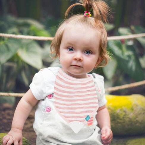 Featherhead™ Muslin Baby Bibs for Feeding, Drooling, & Teething - 100% Cotton Muslin with Absorbent Towel Backing in Kuwait