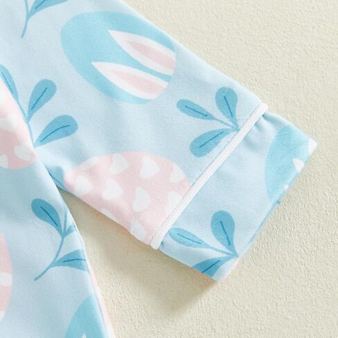 Woshilaocai Easter Pajamas Baby Boy Girl Button Down Pjs Romper Cute Toddler Spring Summer Sleepwear in Kuwait