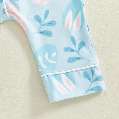 Woshilaocai Easter Pajamas Baby Boy Girl Button Down Pjs Romper Cute Toddler Spring Summer Sleepwear in Kuwait