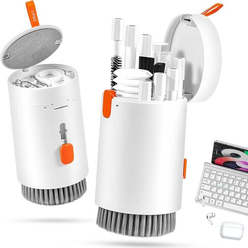 مجموعة نظافة شاشة الهاتف المحمول ، رذاذ تنظيف فرشاة لوحة مفاتيح الكمبيوتر لجهاز iPhone Airpods MacBook iPad ، أداة نظيفة أجهزة إلكترونية 20 في 1 لشاشات سيارة أجهزة تليفزيون الكاميرا. in Kuwait