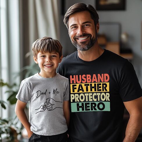 Mrocioa for Dad from Daughter Son Daddy is My Hero Toddler Boy Girl Kids T-Shirt in Kuwait