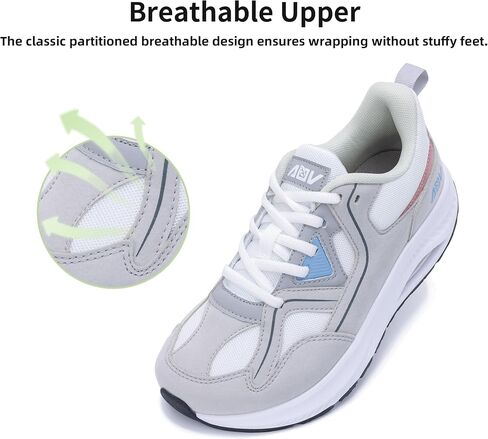 IIV Women Wide Toe Box Arch Support Sneakers Plantar Fasciitis Pain Relief in Saudi Arabia