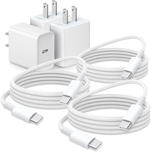 6FT 20W USB TYPE C Fast Charger for iPhone 16/iPhone 15, iPad Pro 13/12.9/11 inch, iPad Air 13/11 5/4th Generation,iPad 10th Tablet A2696 USB C Charger Charging Cord Macbook USB C to USB C Woven Cable in Saudi Arabia