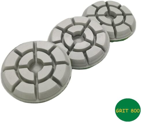 3pcs 3inch منصات تلميع الماس ، ل terrazzo الخرسانة الرخانية الجرانيت ، وسادات طحن تجديد الأرضية (Grit800) in Kuwait
