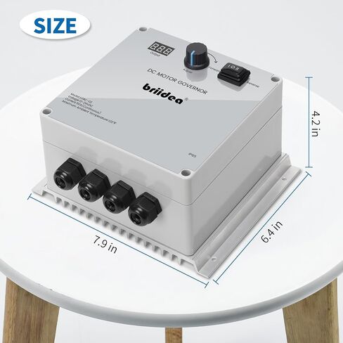 وحدة تحكم PWM، جهاز تحكم في سرعة المحرك Briidea DC 12-48V 35A مقاوم للماء مع مفتاح عكسي للفرامل الأمامية، ومقياس الجهد القابل للتعديل وشاشة LED، سهلة التجميع، مثالية لمحرك القارب in Saudi Arabia