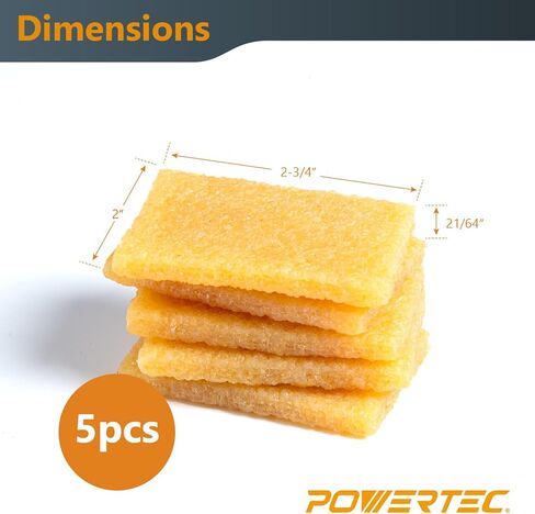 POWERTEC Abrasive Cleaning Stick Set 4", 8-1/2", 12" for Sanding Belts & Discs | Natural Rubber Eraser - Woodworking Shop Tools for Sanding Perfection in Saudi Arabia