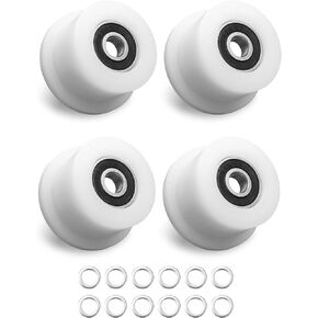 TIKSCIENCE Upgrades 4Pcs Machined Wheels Rollers Total Gym Fit for 1000 1100 1400 1500 1600 1700 1800 1900 Achiever Gold Platinum Elite Force Max Supra Supreme Ultima Ultra XLI 5/16"