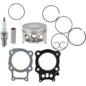 Piston Rings Gasket Kit Spark Plug Replacement for Rancher TRX 350 2000-2006