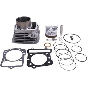 Engine Cylinder Piston Gasket Kit 11005-1533 11060-1652 Compatible with Kawasaki Bayou 300 2X4 KLF300B 1989-2004 Complete Top End Kit