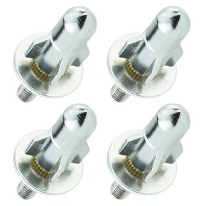 Arenbel License Plate Frame Bolts Nuts Car Tag Screw Fasteners Kit Fit Vehicles Motorcycle Trucks SUV,4Pcs Silver