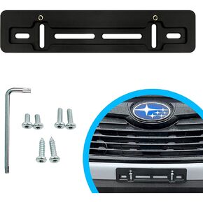 Front Bumper License Plate Mounting Bracket for Subaru + Screws & Wrench Kit