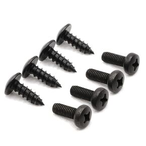 License Plate Screws Compatible with Mazda - Stainless Steel - for Front or Rear Mounting - Fits All Mazda Models - Black Oxide (Pack of 8)