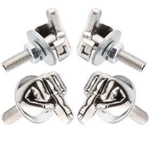 Arenbel Finger Shape License Plate Frame Bolts Nuts Car Tag Screw Fasteners Kit Fit Vehicles Motorcycle Trucks SUV,4Pcs Copper