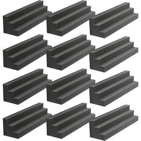 Acoustic Foam Panels 12" X 3" X 3" Bass Traps Acoustic Foam Corner, Sound Proof Foam Panels for Wall, Sound Dampening Panels for Studio, Home or Theater