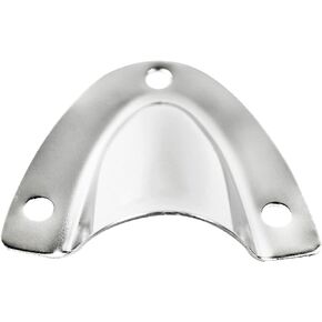 MARINE CITY 304 Grade Stainless Steel Midget Clam Shell Vent Wire Cable Cover 1-5/8 × 1-3/4 × 1/2 Inches for Boats – Marines – Ships – Yachts
