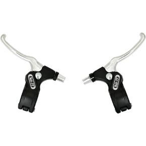 182s-2 Tech77 w/ Thumb-Lock Stopper Brake Lever Set , Silver , DP2526