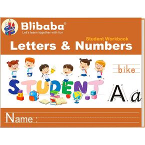 Handwriting Practice Book for Kids, Letters and Numbers Writing Workbook for Kindergarten Students or Those Working at That Level, Learn to Write Without Tears