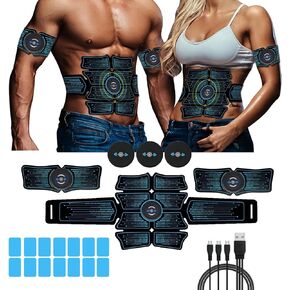 Ab Stimulator, Ab Machine, Tactical x Abs Stimulator, Abdominal Belt Fitness Portable Ab Stimulator, All-in-one MHD TENS Portable Fitness Workout Equipment for Men and Women