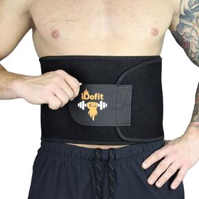 Waist Trimmer Belt, Sweat Wrap for Fat Burning, Sauna Belt Waist Trainer Stomach Shaper for Women & Men