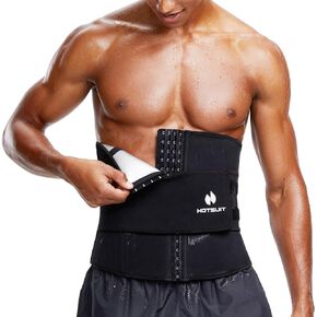 HOTSUIT Waist Trainer Trimmer for Men Corset Stomach Wraps Shapewear Bands Sweat Belt Belly Slimmer Sauna Suit