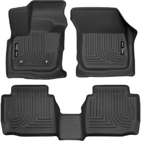 Husky Liners - Weatherbeater | Fits 2017 - 2020 Ford Fusion/MKZ - Front & 2nd Row Liner - Black, 3 pc. | 98791
