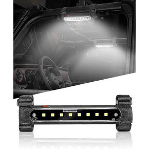SUNPIE Dome Lights for UTV Universal Roll Bar Interior Lights w/White&Red Compatible with Polaris(RZR/Ranger/General) Honda(Talon/Pioneer) Canam Kawasaki(Teryx/Mule) Golf Cart Yamaha Wrangler
