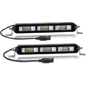 BUNKER INDUST 1 Pcs 20 Inch Silm LED Light Bar with DT Connector, 3000LM Single Row Flood LED Light Pods Driving Off Road Work Lights for Trucks ATV UTV SUV Boat