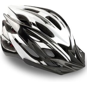 Basecamp Bike Helmet for Men Women with LED Safety Light Removable Sun Visor Lightweight Bicycle Helmet Adjustable Breathable Mountain & Road Cycling Helmets for Adult (BC-10)