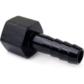 M12x1.5 ذكر إلى 3/8 (9.5 مللي متر) خرطوم بارب المناسب مضخة زيت الوقود مدخل محول مع آل غسالة الألومنيوم الأسود بأكسيد in Saudi Arabia