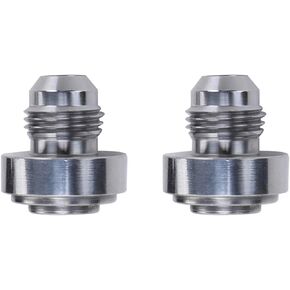 Steel -8 AN Male Weld On Bung, AN8 Weldable Fuel Tank Fitting, Pack of 2