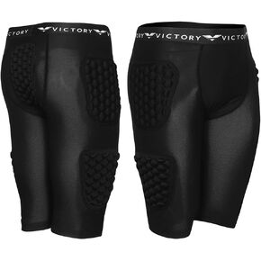 Protective Padded Compression Shorts for Snowboard, Skate, Ski, Football, Basketball - Hip, Butt and Tailbone Padding