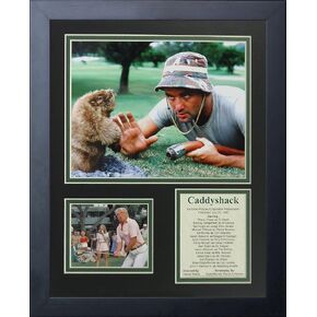 Legends Never Die Caddyshack- Renowned Comedy Golf Movie Collectible | Framed Photo Collage Wall Art Decor, 11x14-Inch, (16414U)