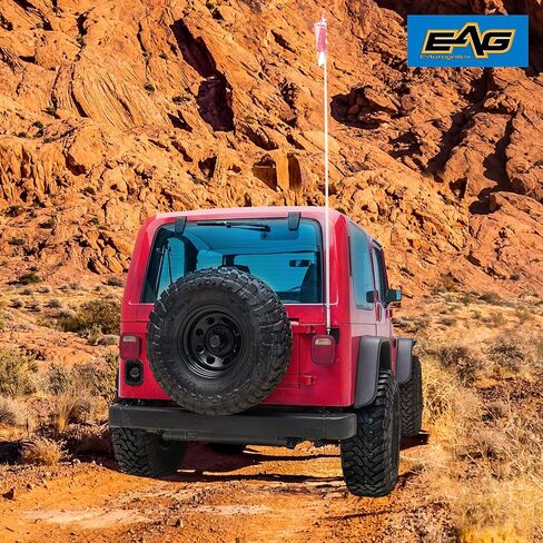 دعامة تثبيت هوائي CB للباب الخلفي التلقائي من EAG (جانب الركاب) لـ 1976-2006 Wrangler TJ/YJ/CJ in Kuwait