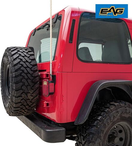 دعامة تثبيت هوائي CB للباب الخلفي التلقائي من EAG (جانب الركاب) لـ 1976-2006 Wrangler TJ/YJ/CJ in Kuwait