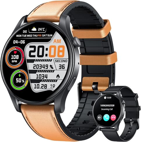 Smartwatch for Women Fitness Watch: 1.43" Amoled Touchscreen Smart Watch Answer/Make Call with Heart Rate Blood Pressure Sleep Monitor 100+ Sports Modes Fitness Tracker IP67 Waterproof for Android iOS in Saudi Arabia
