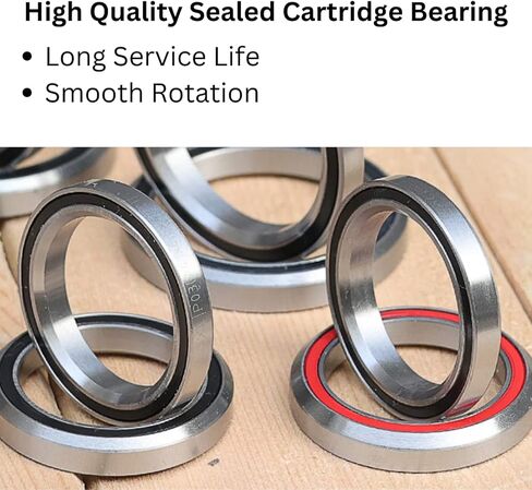 34/34mm Bike Headset, EC34 (External Cup), with Sealed Bearings for 1 1/8" (28.6 mm) Straight Fork Steering Tube in Saudi Arabia