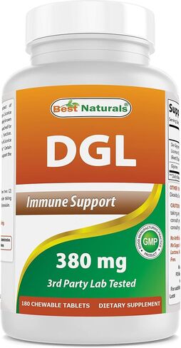 Best Naturals DGL Chewable 380 mg 180 Tablets in Saudi Arabia