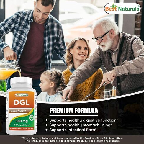 Best Naturals DGL Chewable 380 mg 180 Tablets in Saudi Arabia