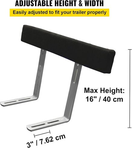 VEVOR Boat Trailer Guide-ons, 48", 2PCS Rustproof Steel Trailer Guide ons, Trailer Guides with Carpet-Padded Boards, Mounting Parts Included, for Ski Boat, Fishing Boat or Sailboat Trailer in Saudi Arabia