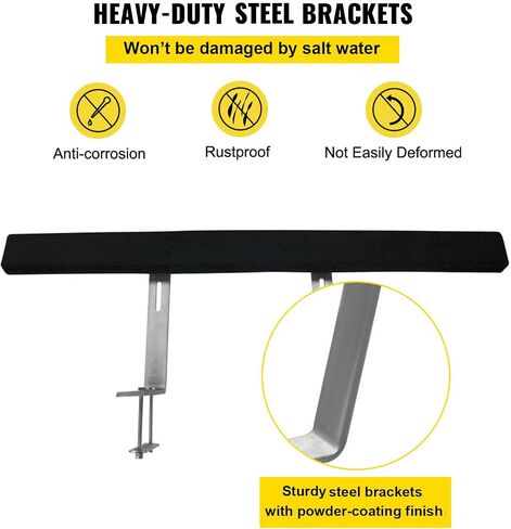 VEVOR Boat Trailer Guide-ons, 48", 2PCS Rustproof Steel Trailer Guide ons, Trailer Guides with Carpet-Padded Boards, Mounting Parts Included, for Ski Boat, Fishing Boat or Sailboat Trailer in Saudi Arabia